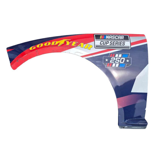 Race Used 2026 Alex Bowman #48 Ally Patriotic Left Front Fender - Inaugural Naval Base Coronado