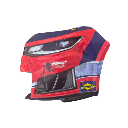 Race Used 2026 Alex Bowman #48 Ally/USO Patriotic Left Front Nose - Inaugural Naval Base Coronado