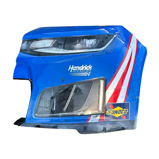 Race Used 2026 Kyle Larson #5 HendrickCars.com Left Front Nose - Sonoma, Top 5, P.4