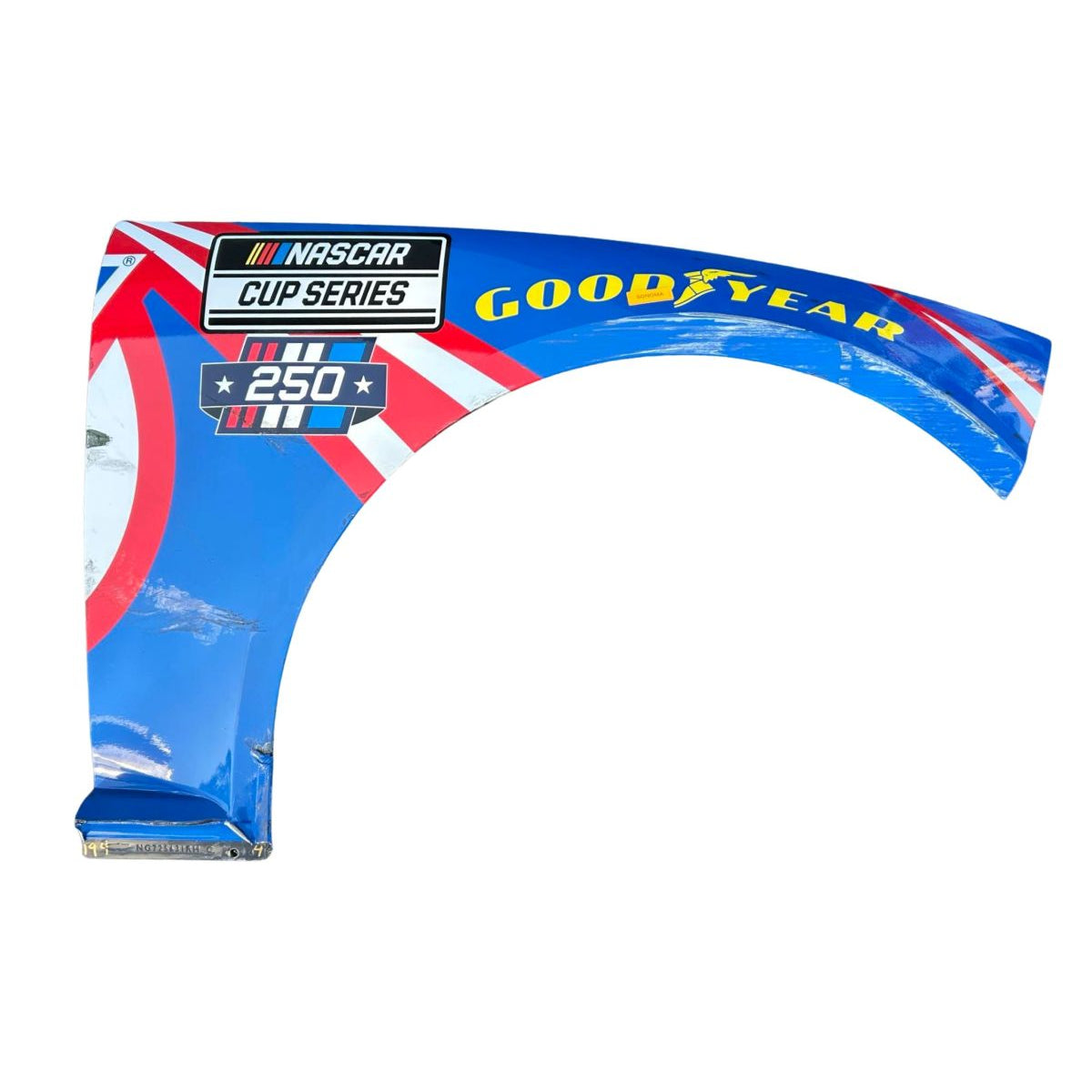 Race Used 2026 Kyle Larson #5 HendrickCars.com Right Front Fender - Sonoma, Top 5, P.4