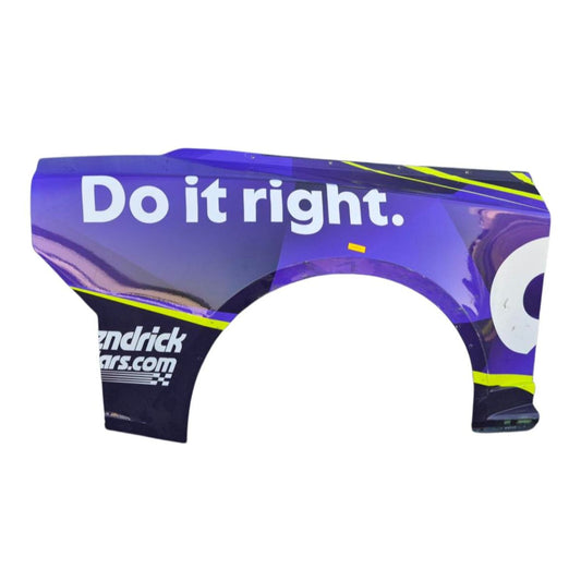 Race Used 2026 Alex Bowman #48 Ally Right Rear Quarter Panel - Sonoma, Top 10, P.10