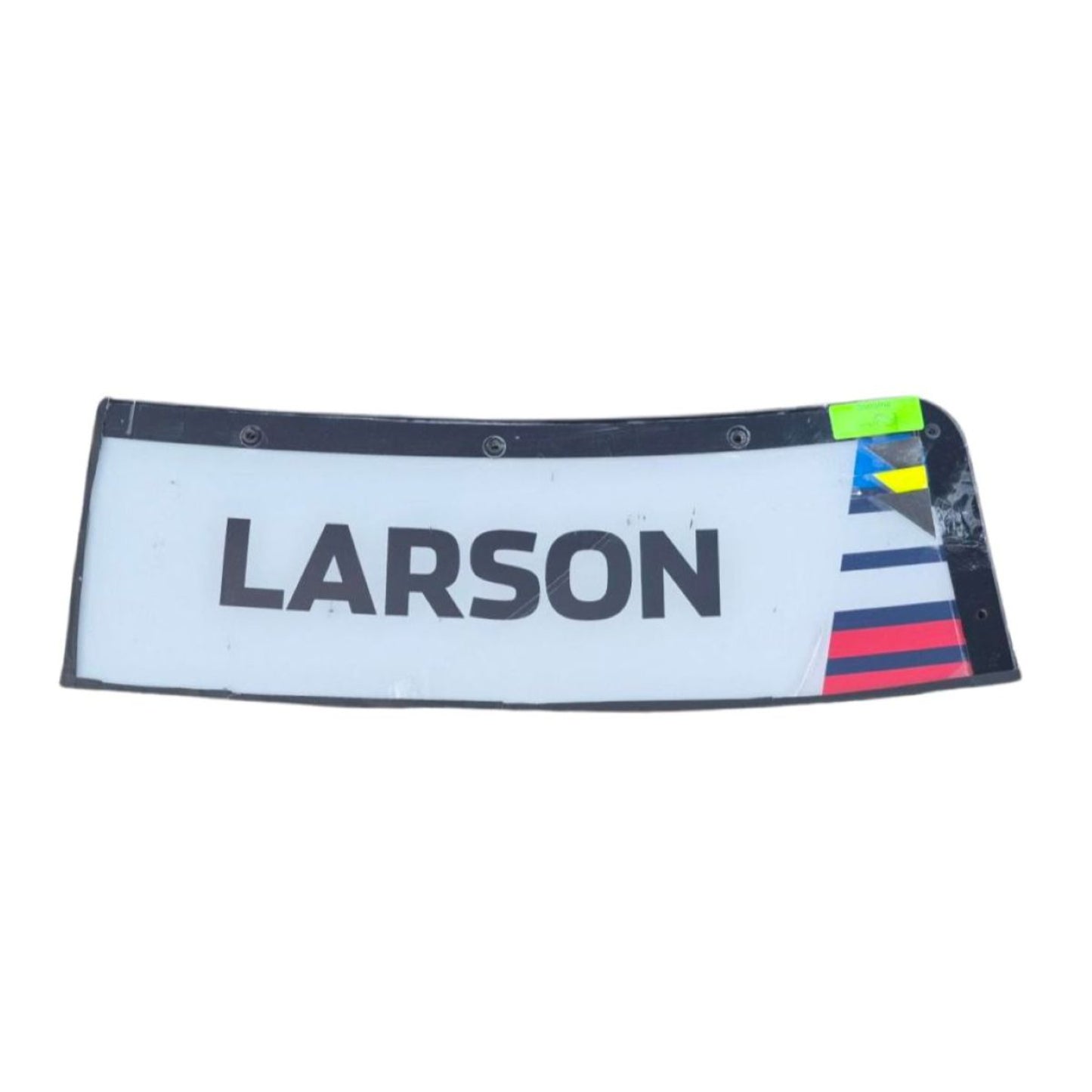 Race Used 2026 Kyle Larson #5 HendrickCars.Com Windshield Banner Name & Bowtie Set - Sonoma, Top 5, P.4