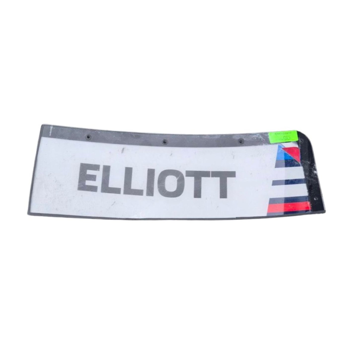 Race Used 2026 Chase Elliott #9 NAPA Patriotic Windshield Name Banner & Bowtie Set - Chicagoland  Return