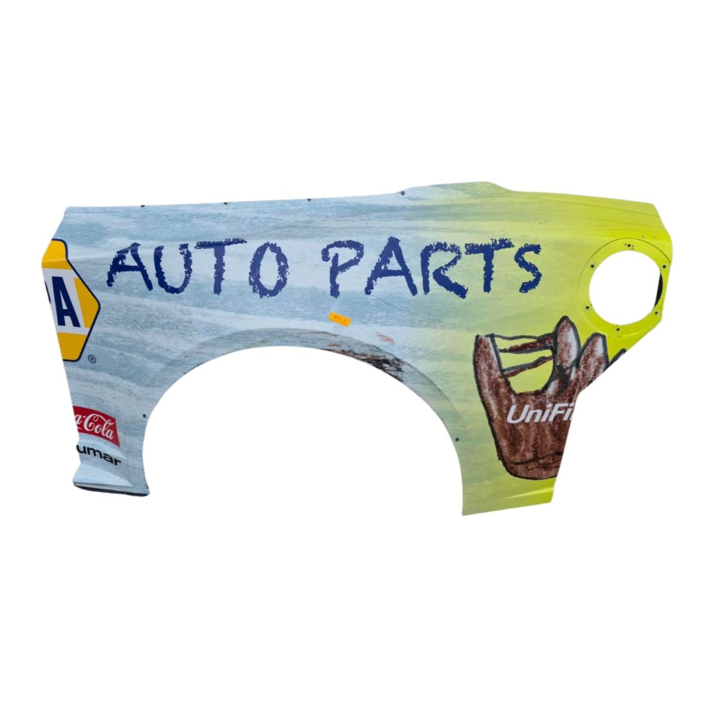 Race Used 2026 Chase Elliott #9 NAPA Desi9n To Drive Left Rear Quarter Panel - Atlanta 2