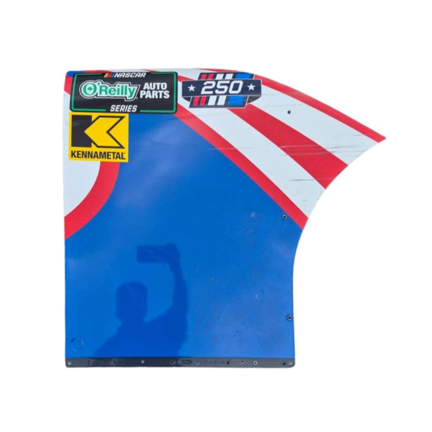 Race Used 2026 Corey Day #17 HendrickCars.com Right Front Contingency Panel - Sonoma, Top 10, P.7