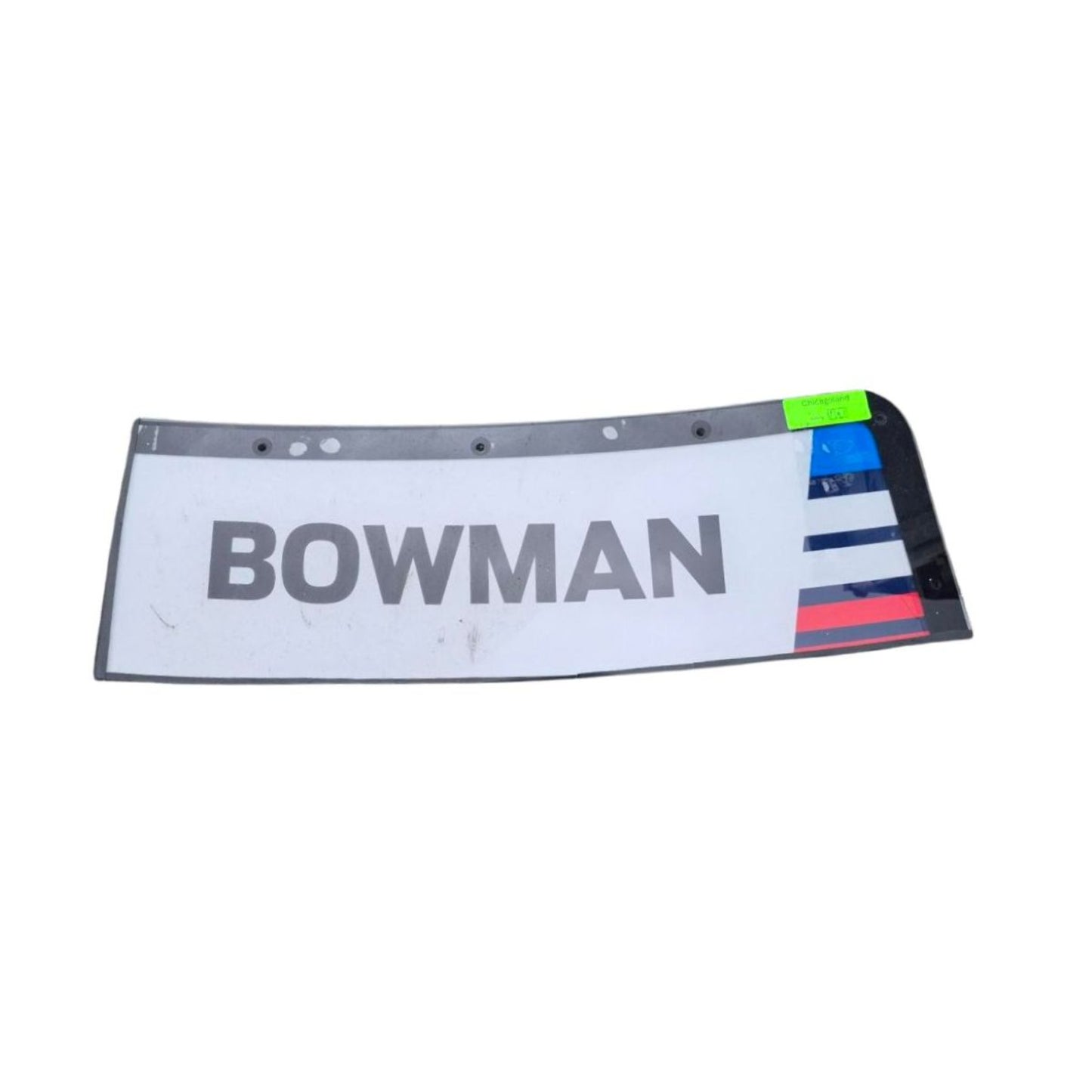 Race Used 2026 Alex Bowman #48 Ally Windshield Name Banner & Bowtie Set - Chicagoland Return, Top 5, P.5