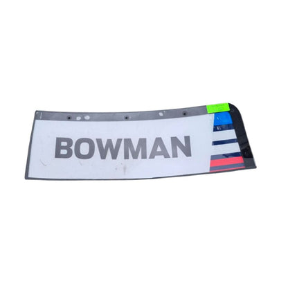Race Used 2026 Alex Bowman #48 Ally Windshield Name Banner & Bowtie Set - Chicagoland Return, Top 5, P.5