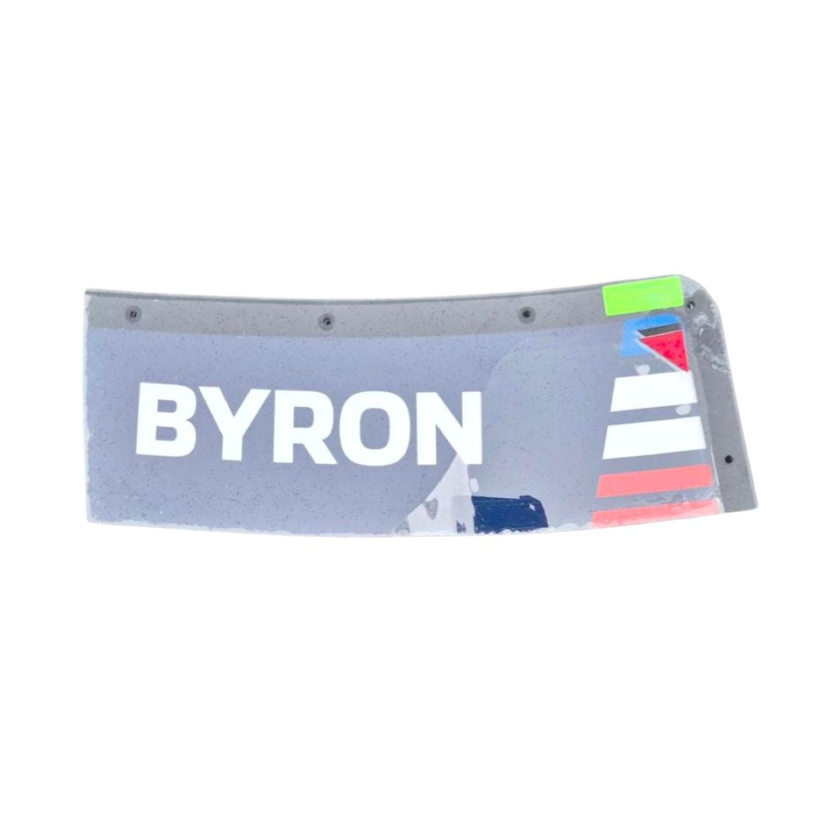 Race Used 2026 William Byron #24 All-Pro Windshield Name Banner & Bowtie Set - North Wilkesboro