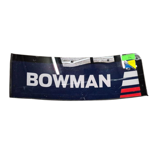 Race Used 2026 Alex Bowman Windshield Name Banner & Bowtie Set - North Wilkesboro