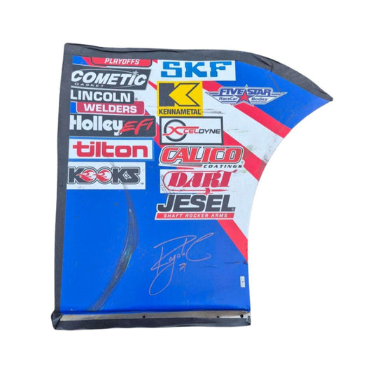AUTOGRAPHED Rajah Caruth #71 Spire Truck HendrickCars.com Right Front Contingency Panel
