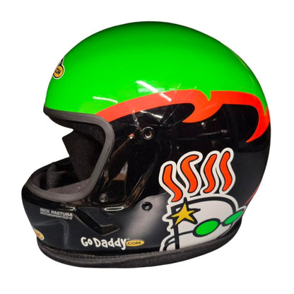 Race Used Hendrick Motorsports #5 GoDaddy Pit Fueler Helmet