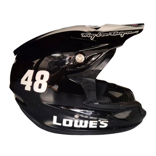 Race Used Hendrick Motorsports #48 Lowe's Pit Helmet