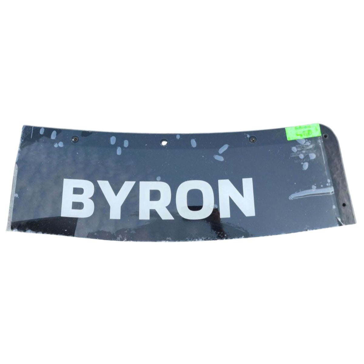 Race Used 2026 WIlliam Byron #24 Cincinnati Windshield Name Banner & Bowtie Set - Richmond, Top 10, P.9