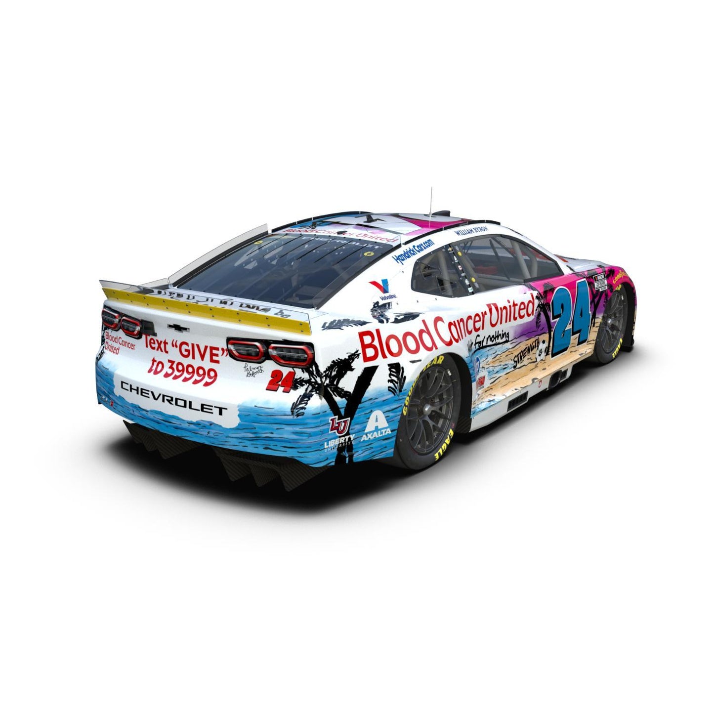 William Byron #24 2026 Valvoline Blood Cancer United 1:64 Hard Top Die-Cast