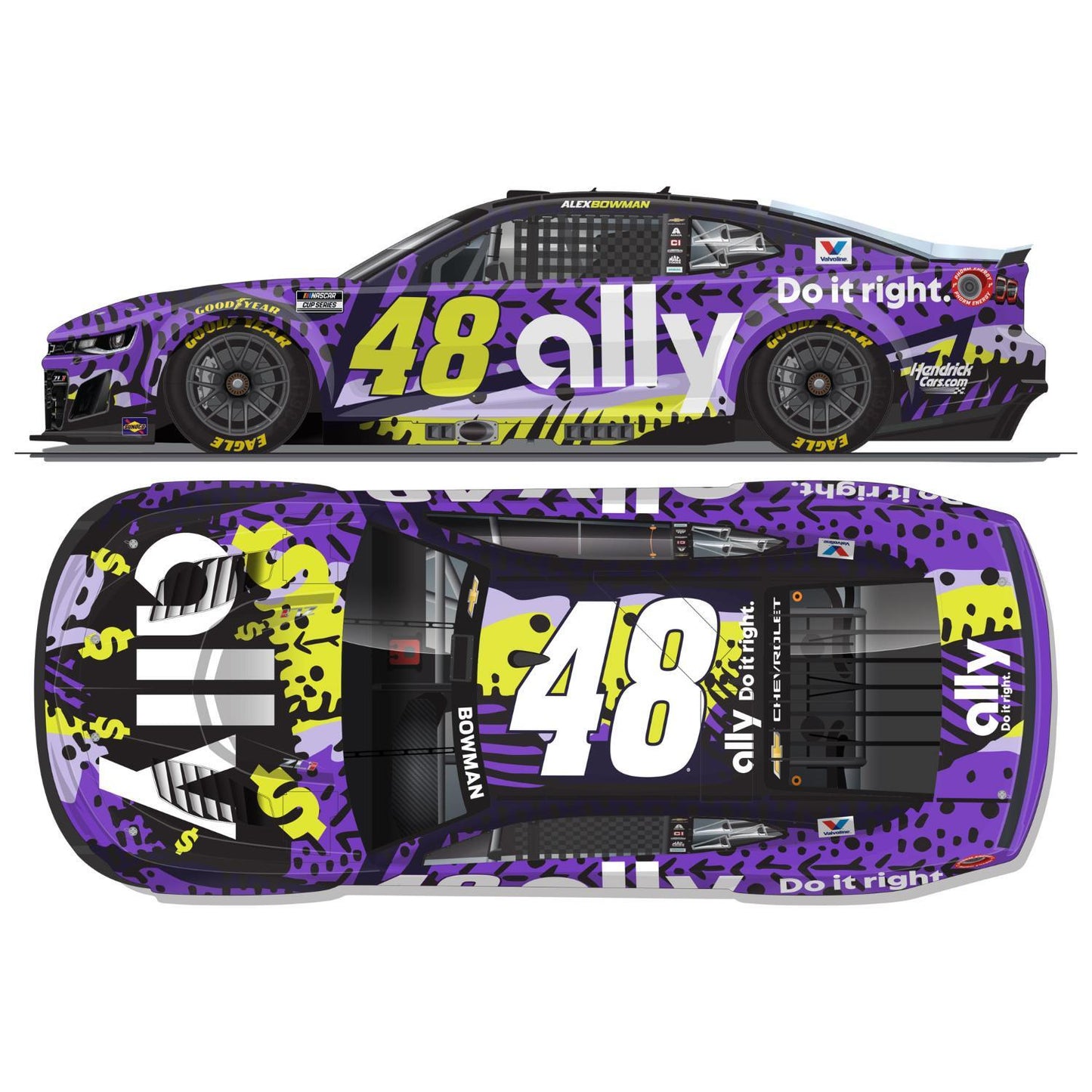 Alex Bowman #48 2026 Ally Fan Vote 1:64 Hard Top Die-Cast