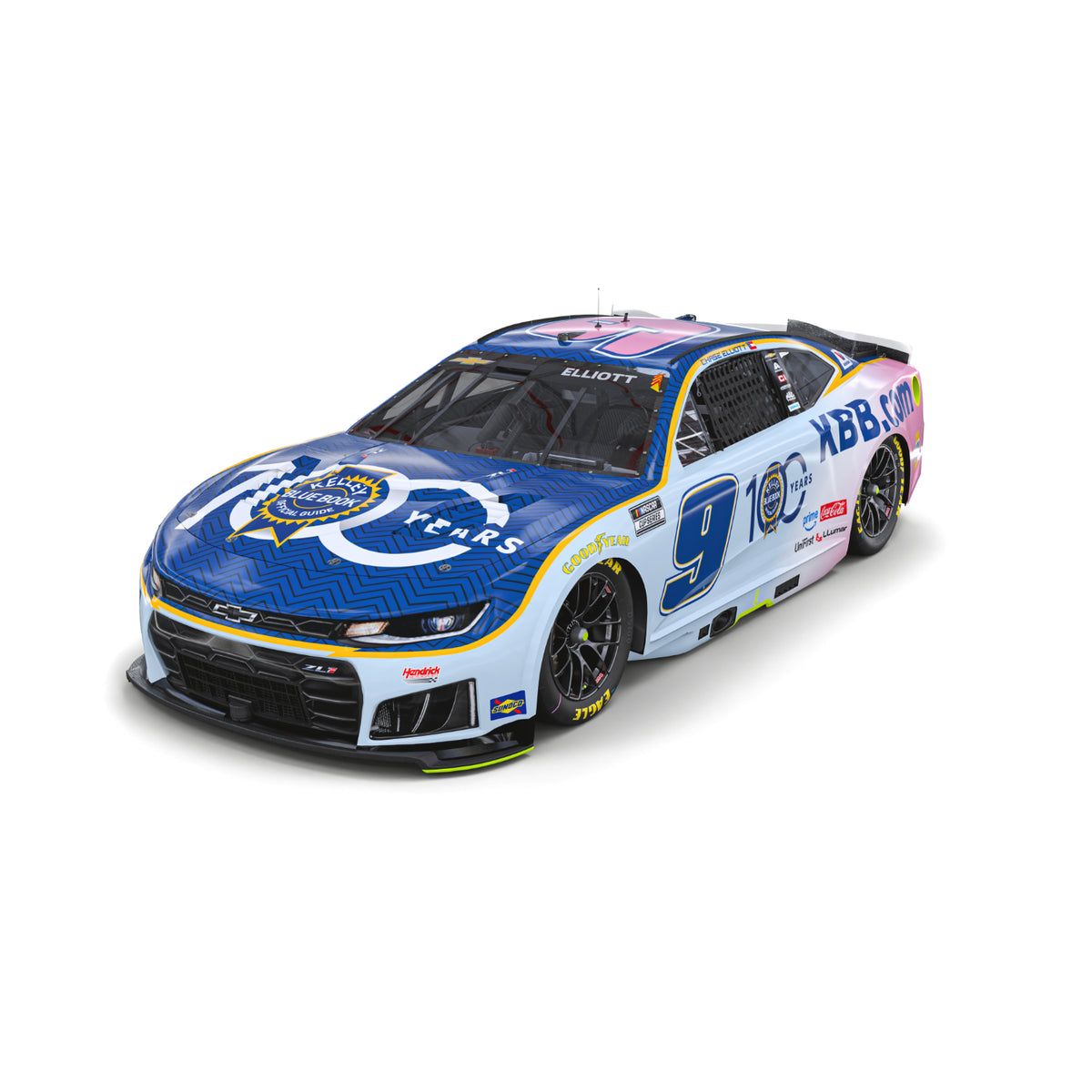 Chase Elliott #9 2026 Kelley Blue Book 100th Anniversary 1:24 ELITE Die-Cast