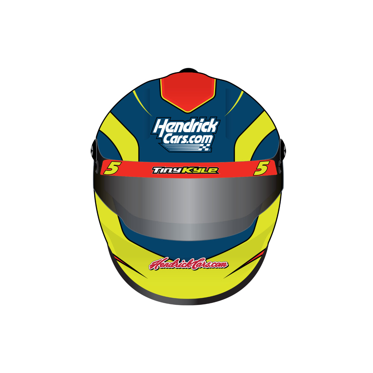 AUTOGRAPHED Kyle Larson #5 HendrickCars.com Tribute Full Size Replica Helmet