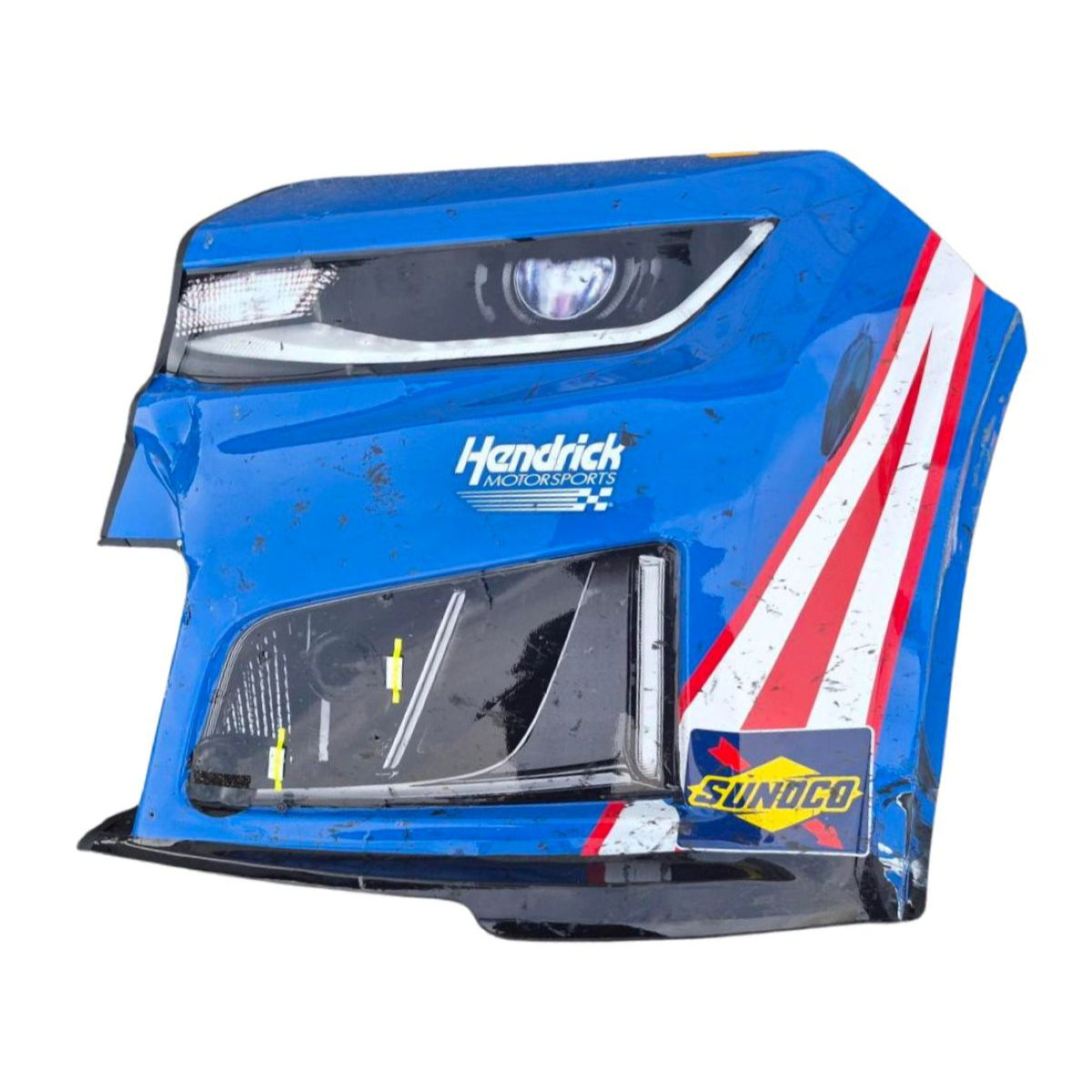 Race Used 2026 Kyle Larson #5 HendrickCars.com Left Front Nose - Bristol 2, Pole, P.2