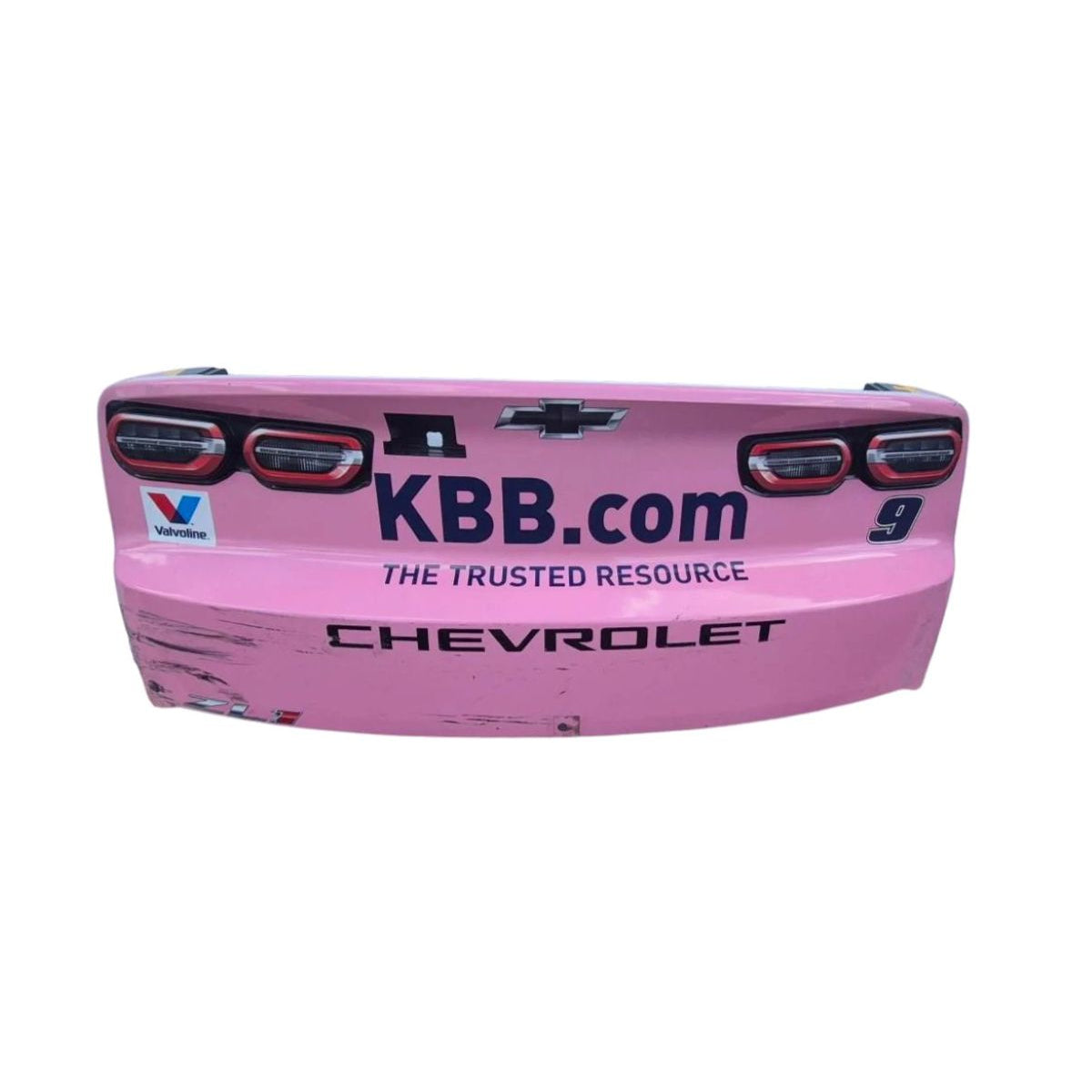 Race Used 2026 Chase Elliott #9 Kelley Blue Book 100 years Rear Bumper - Kansas 2, P.8