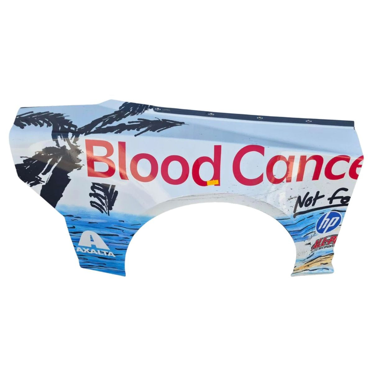 Race Used 2026 William Byron #24 Valvoline Blood Cancer United Right Rear Quarter Panel - Charlotte 2