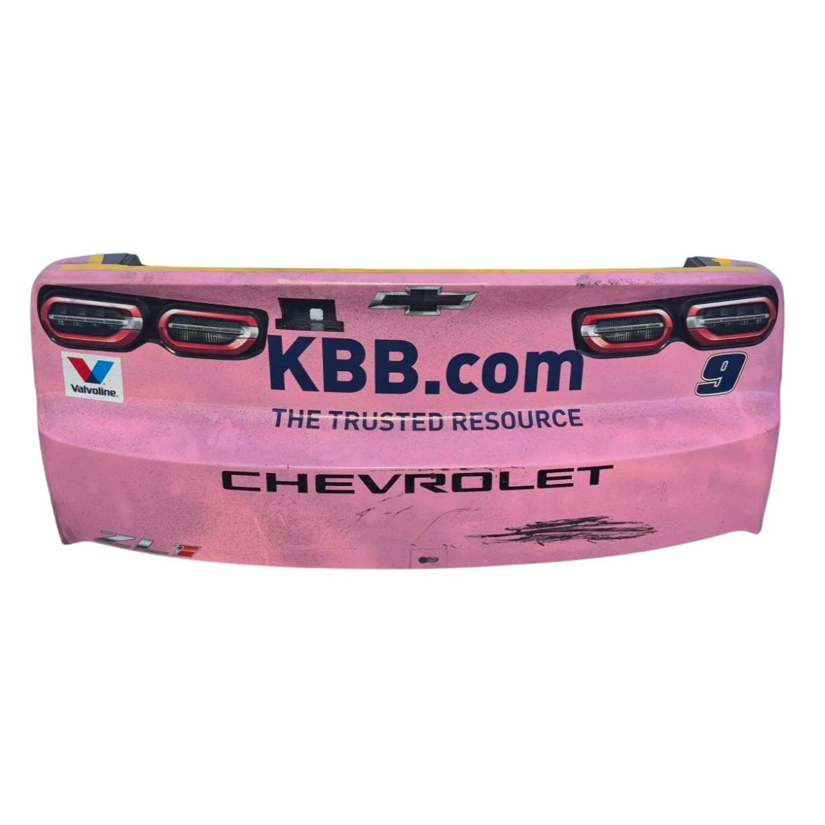 Race Used 2026 Chase Elliott #9 Kelley Blue Book 100 Years Rear Bumper - Phoenix 2, P.3