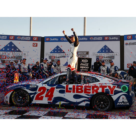 AUTOGRAPHED William Byron #24 Atlanta Fields of Honor QuikTrip 500 RACE WIN 1:24 ELITE Die-Cast