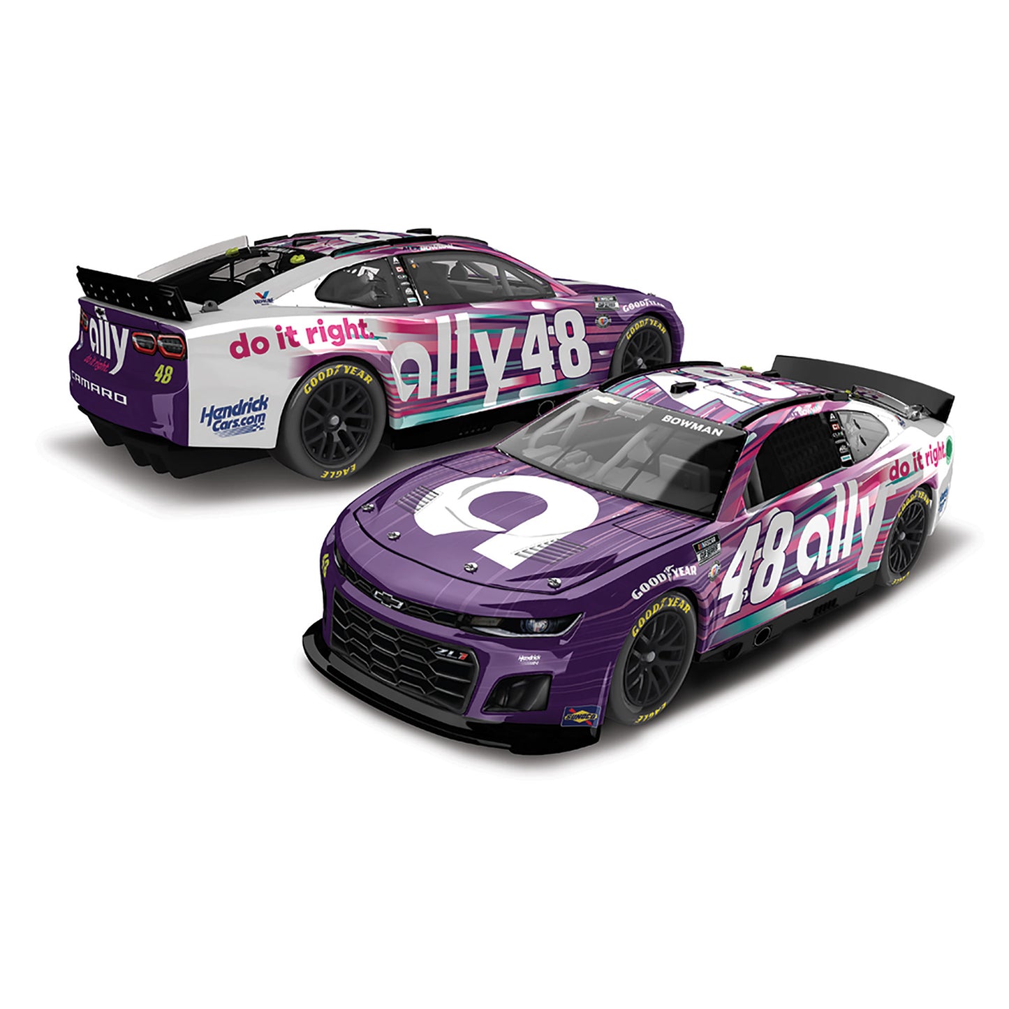 AUTOGRAPHED Alex Bowman #48 2023 Ally Day Chevy 1:24 ELITE Die-Cast