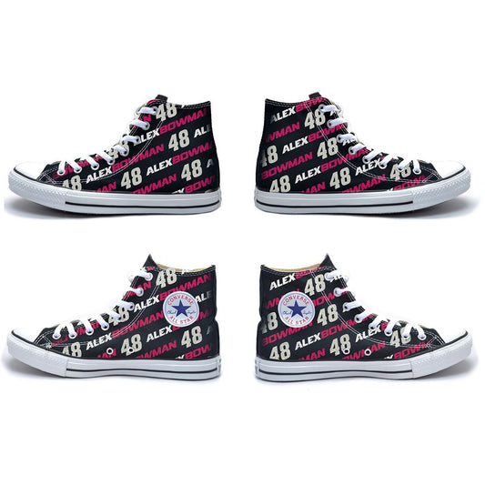 Alex Bowman #48 Converse All-Star High Tops