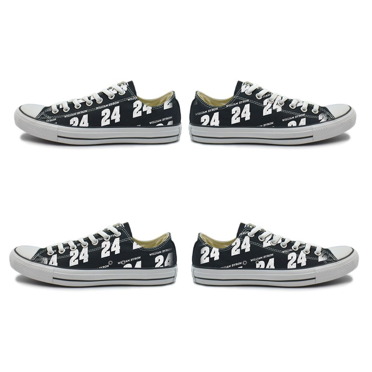 William Byron #24 Converse All-Star Low Tops