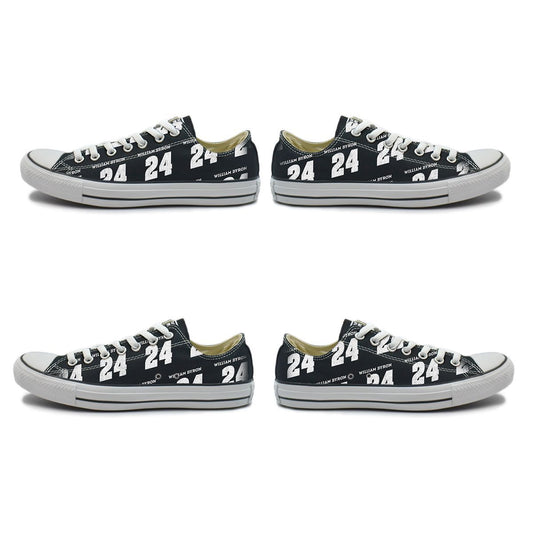 William Byron #24 Converse All-Star Low Tops