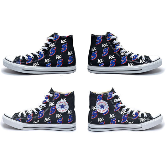 Kyle Larson #5 Converse All-Star High Tops