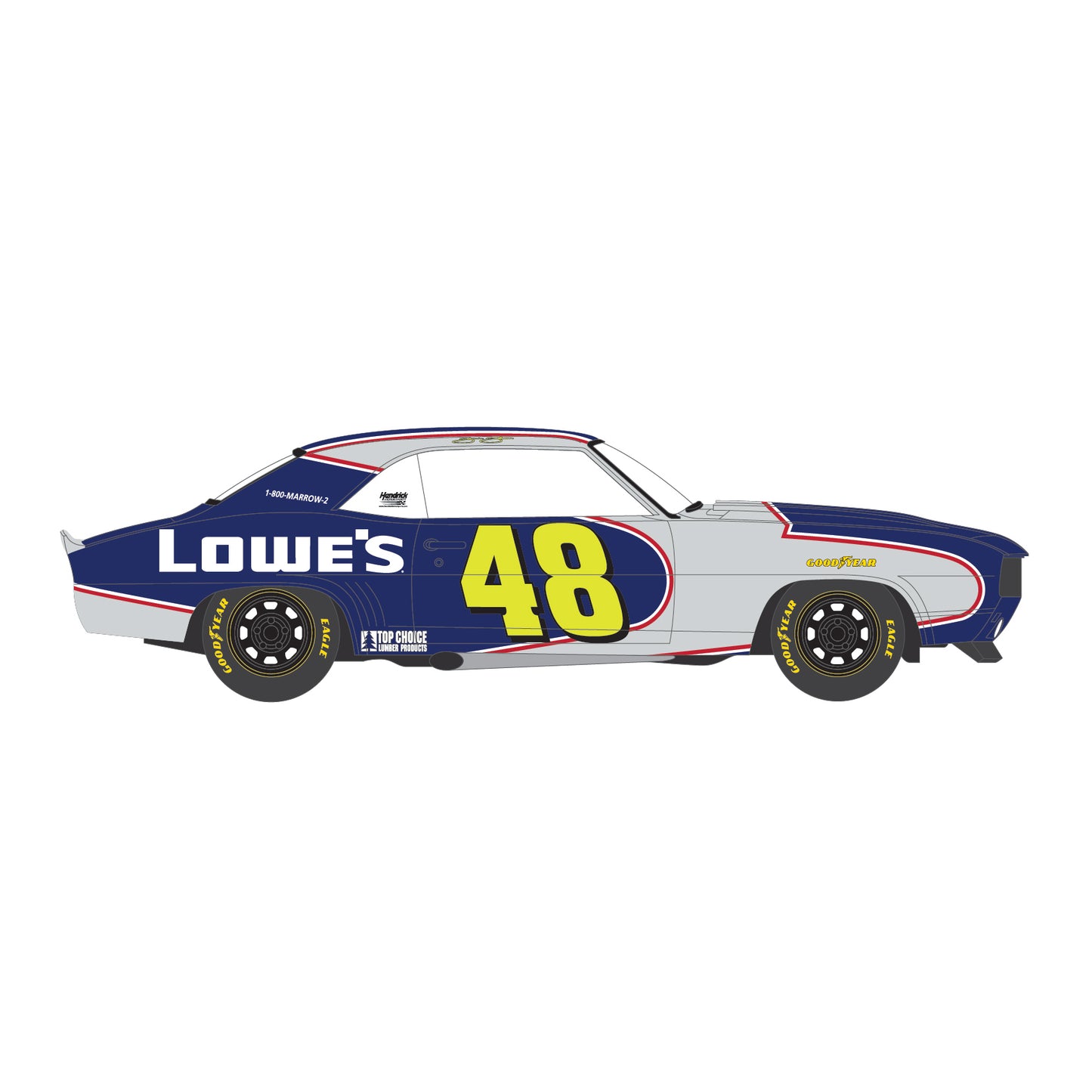 Jimmie Johnson/Hendrick Motorsports First Win Tribute 1969 Chevrolet Camaro 1:64 Die-Cast