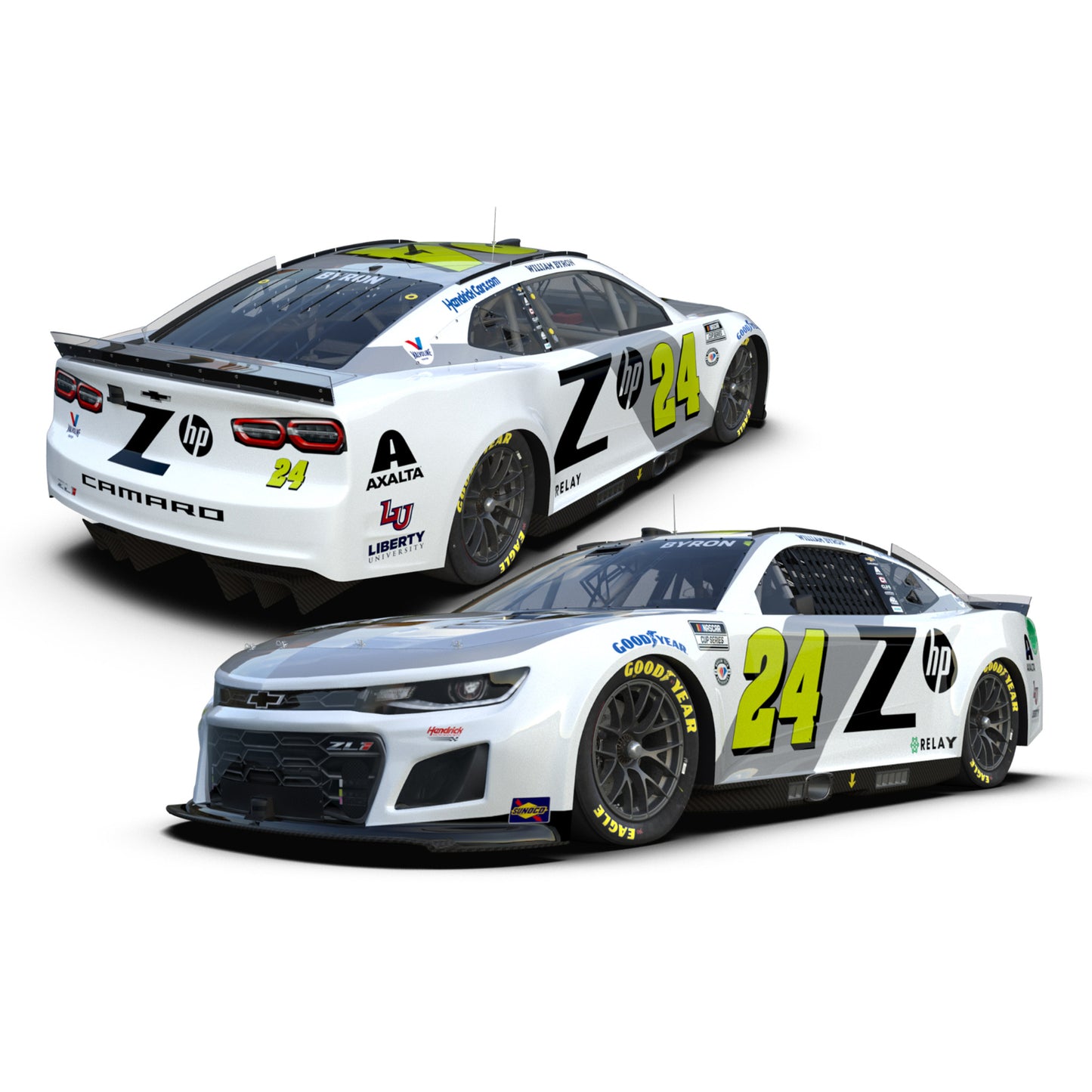 AUTOGRAPHED William Byron #24 2023 Z by HP 1:24 HO Die-Cast