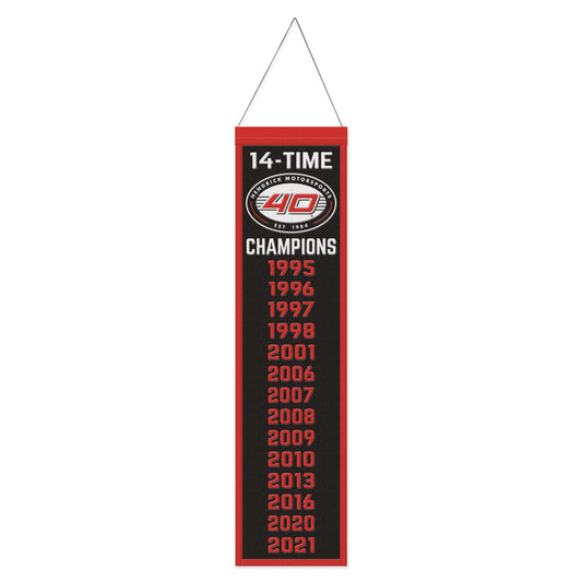 Hendrick Motorsports 14-Time Champions Wool Banner