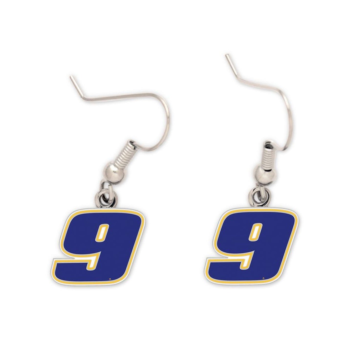 Chase Elliott #9 Cloisonne Earrings