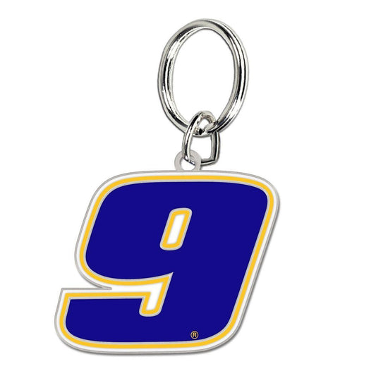 Chase Elliott #9 Cloisonné Key Ring