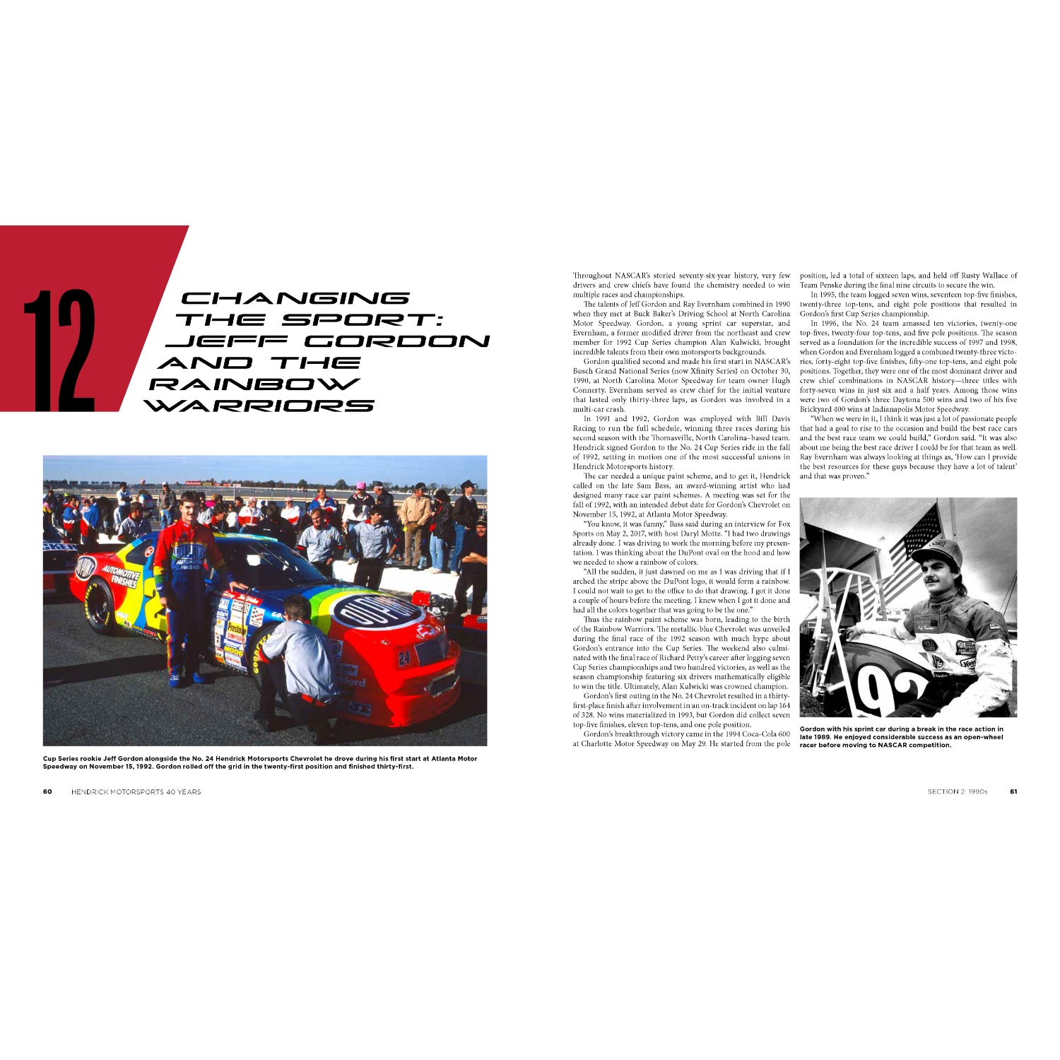 Hendrick Motorsports 40 Years Hardcover Book by Ben White