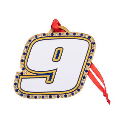 Chase Elliott #9 Jeweled Ornament
