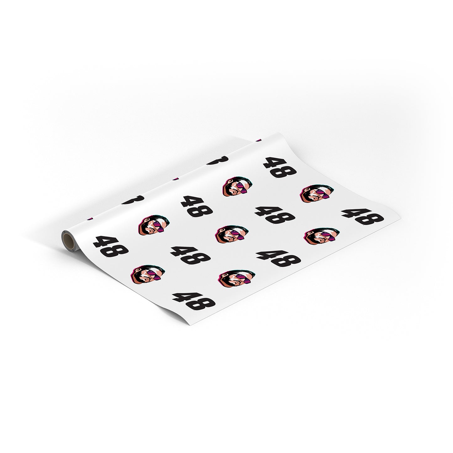 Alex Bowman Face #48 Gift Wrap Roll - 30" x 6'