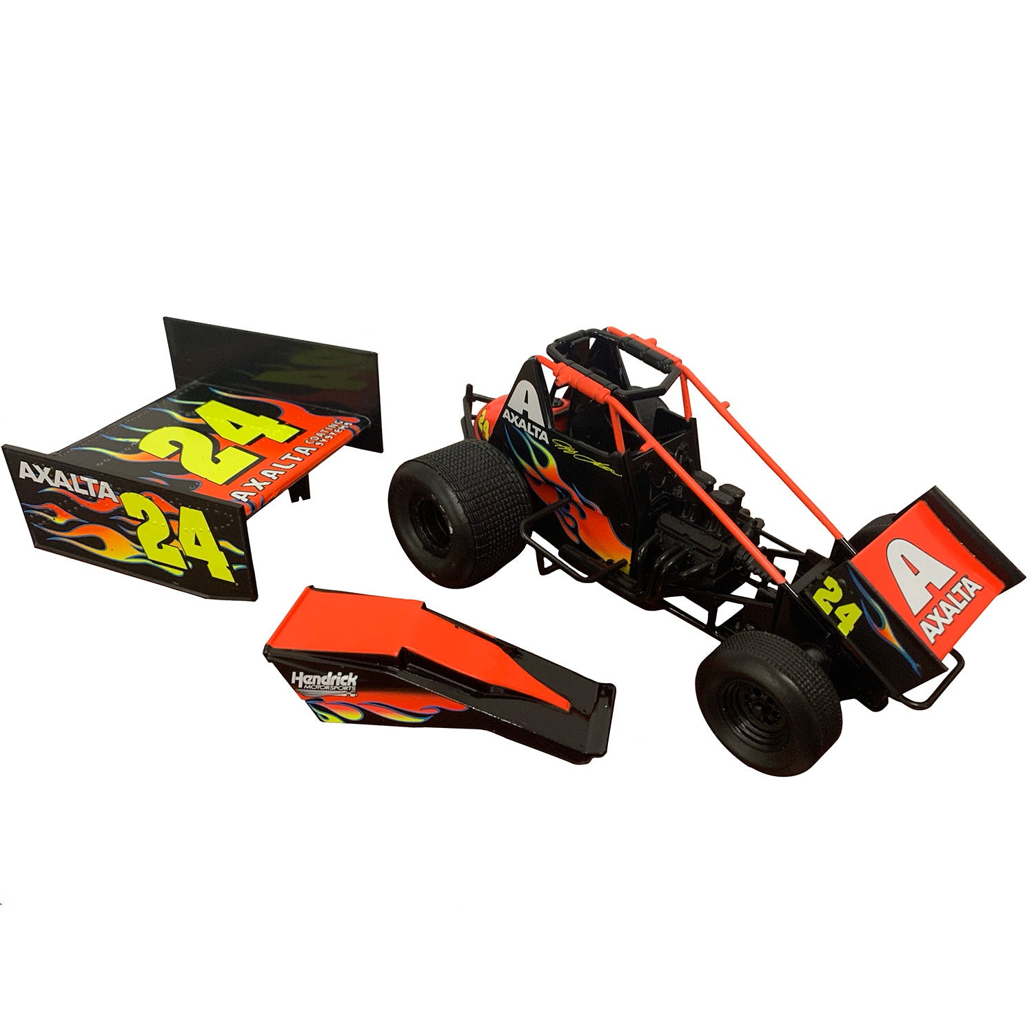 AUTOGRAPHED Jeff Gordon #24 Axalta Fantasy Sprint Car 1:24 Scale