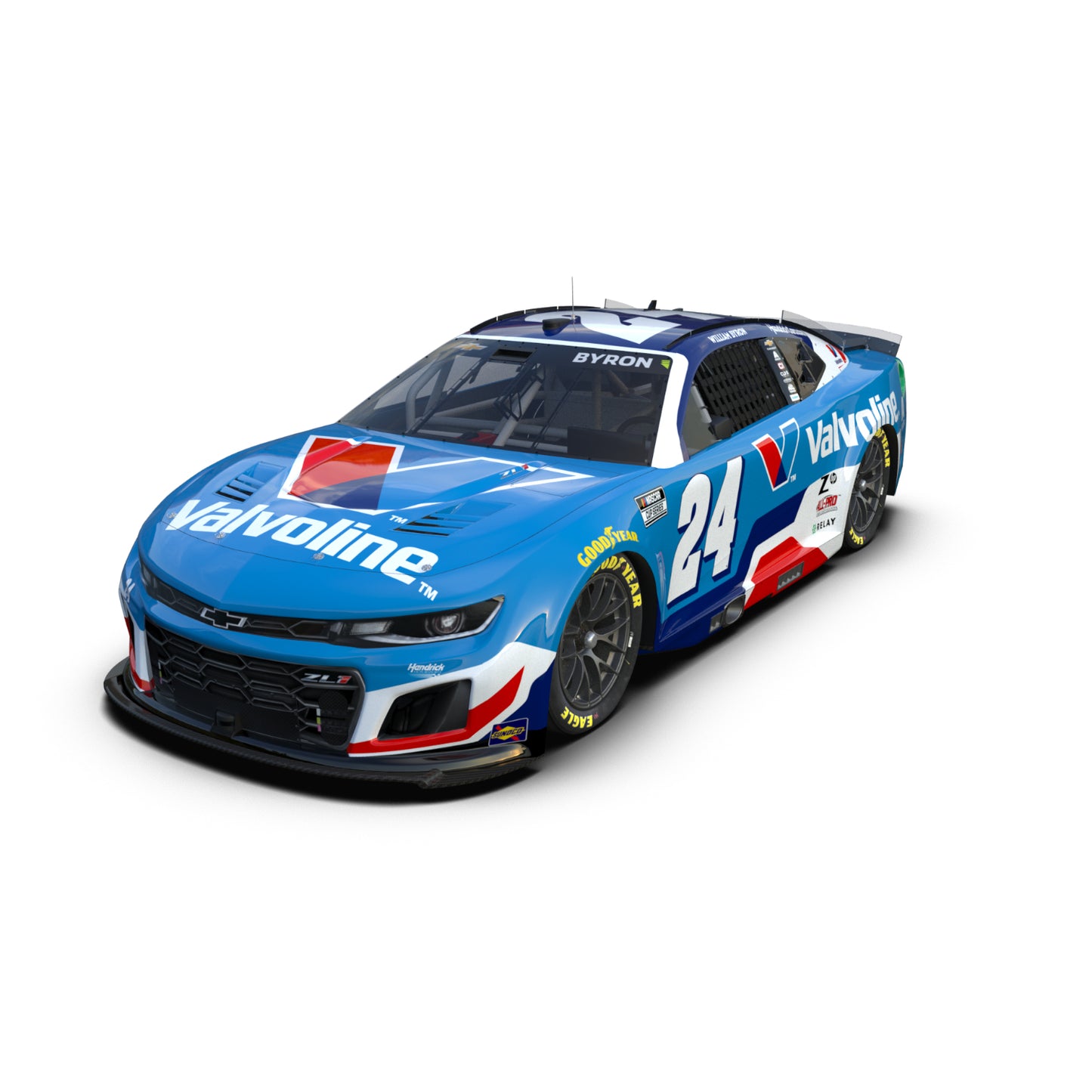 William Byron #24 2025 Valvoline 1:24 ELITE Die-Cast