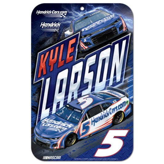 Kyle Larson #5 2025 HendrickCars.com 11" x 17" Plastic Sign