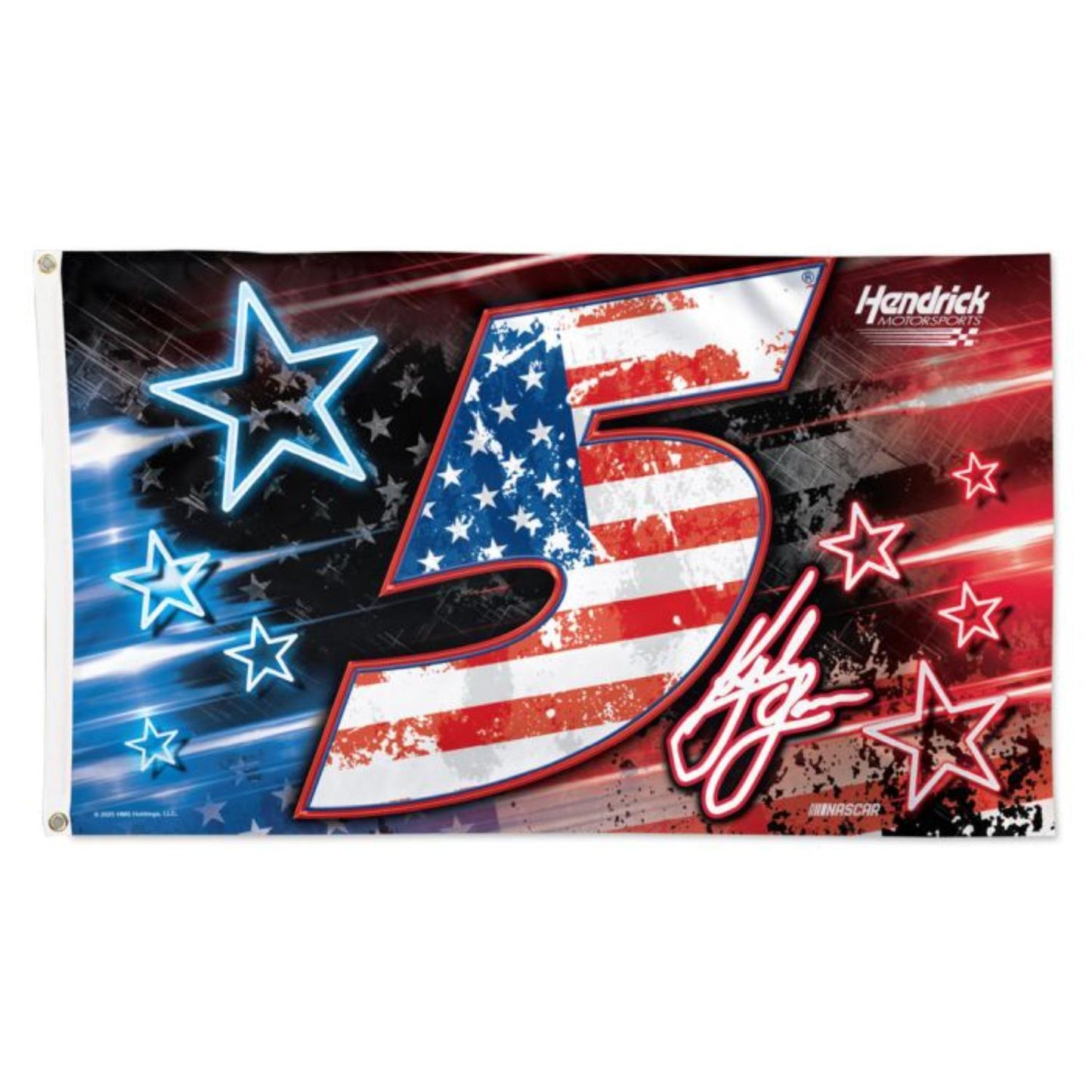 Kyle Larson #5 Deluxe 3' x 5' Patriotic Flag