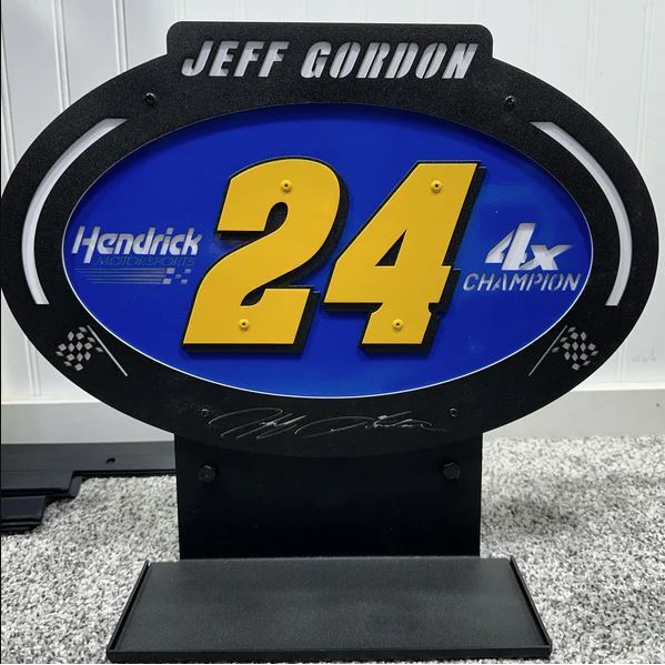 Jeff Gordon #24 3D Sheet Metal Diecast Display