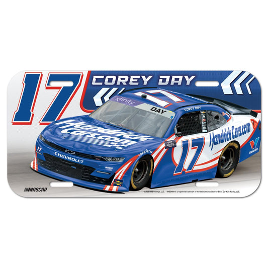 Corey Day #17 HendrickCars.com Plastic License Plate
