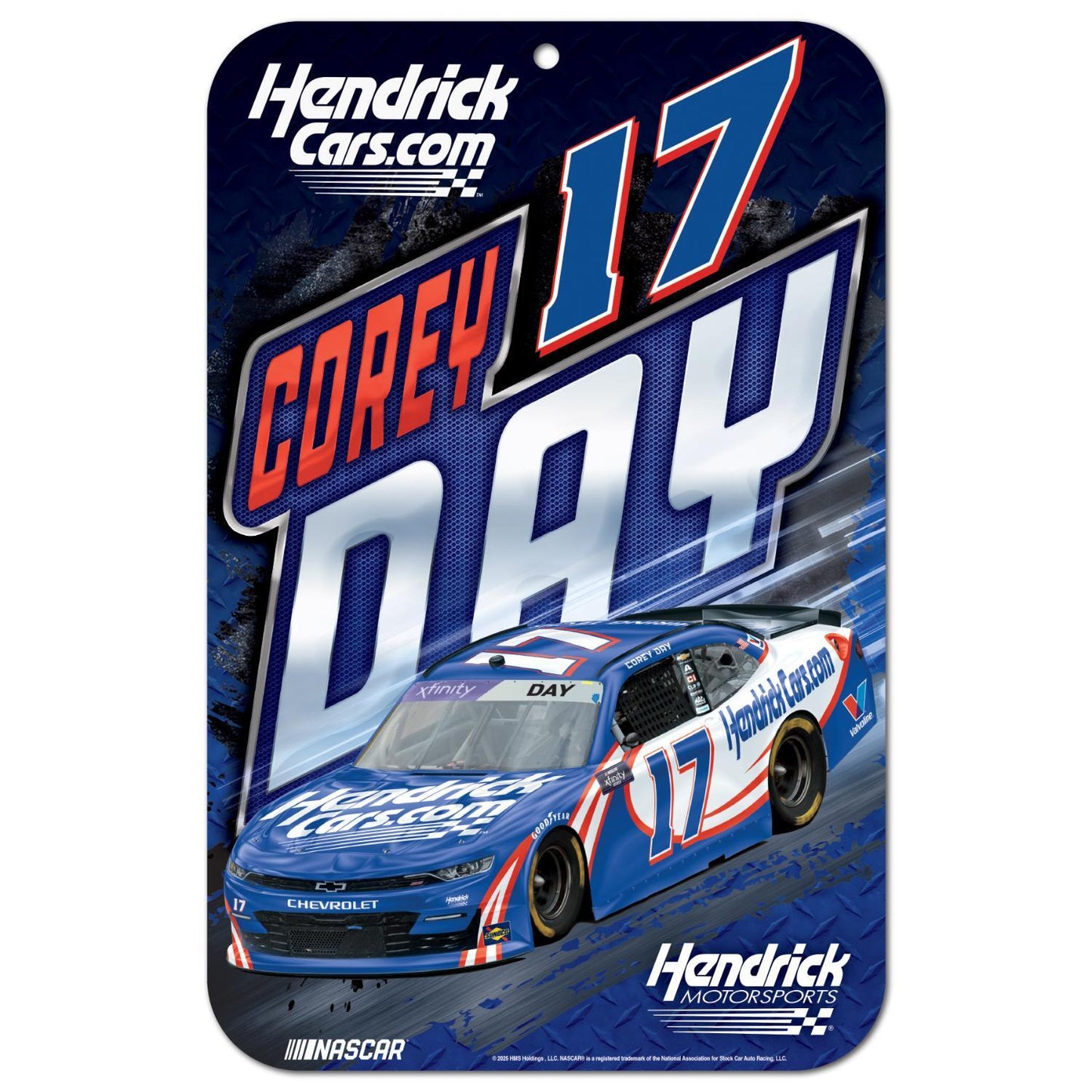 Corey Day #17 HendrickCars.com 11" x 17" Sign