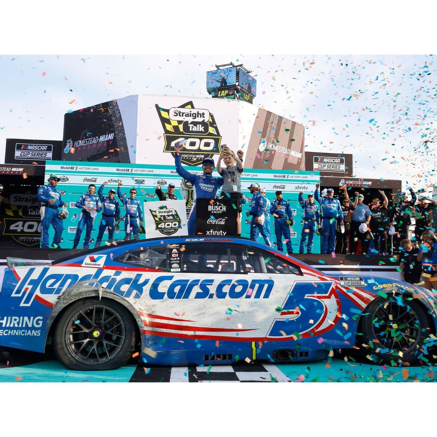 Kyle Larson #5 2025 Homestead-Miami 1 RACE WIN 1:24 ELITE Die-Cast