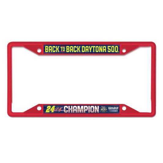 William Byron #24 2025 Daytona 500 RACE WIN License Plate Frame