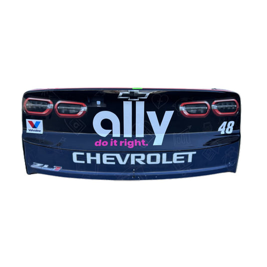 Race Used 2025 Alex Bowman #48 Ally Rear Bumper - Atlanta 1
