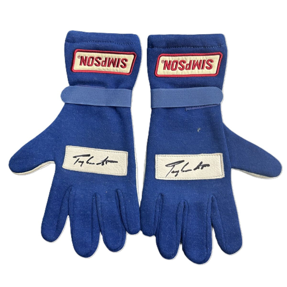 AUTOGRAPHED Terry Labonte Race Worn Gloves - 2006 Charlotte 2